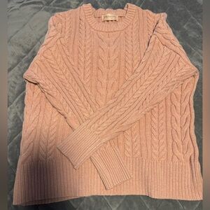 Philosophy Cable Knit Sweater -mauve
